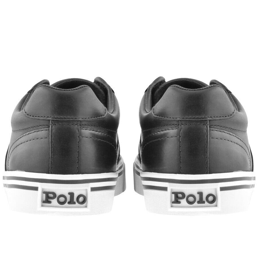 Ralph Lauren Hanford Leather Trainers Black